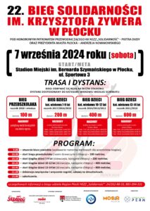22. BIEG SOLIDARNOŚCI IM. KRZYSZTOFA ZYWERA w PŁOCKU